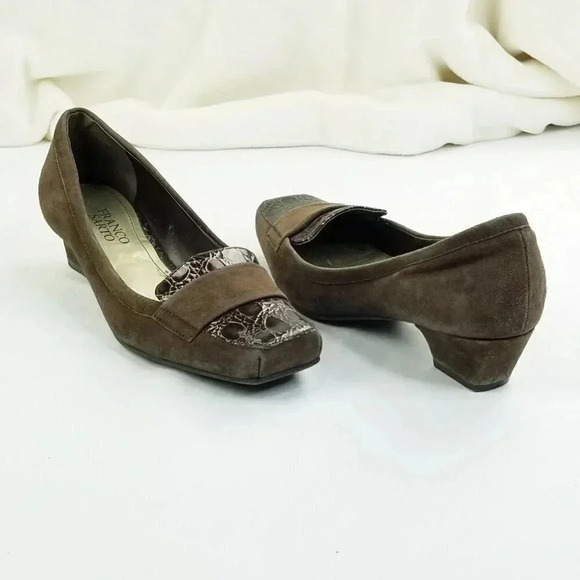 Franco Sarto 6.5M Pacer Suede Croc/Animal Print - Picture 4 of 12